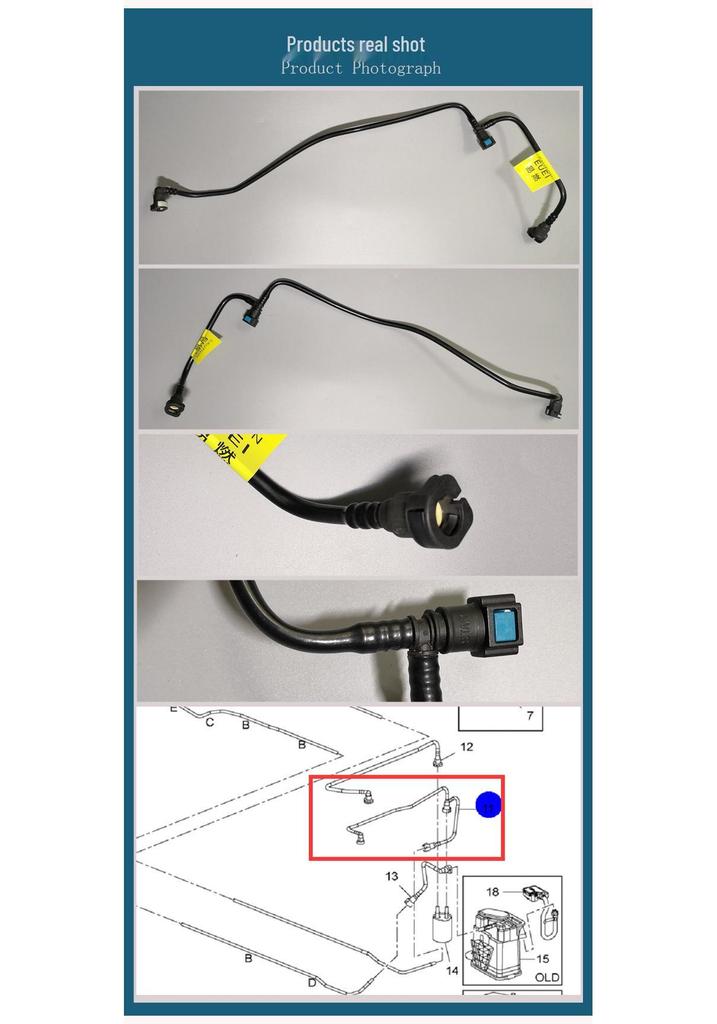 Fuel Filter Return Pipe for Cruze Excelle 1.6/1.8 Gasoline Models