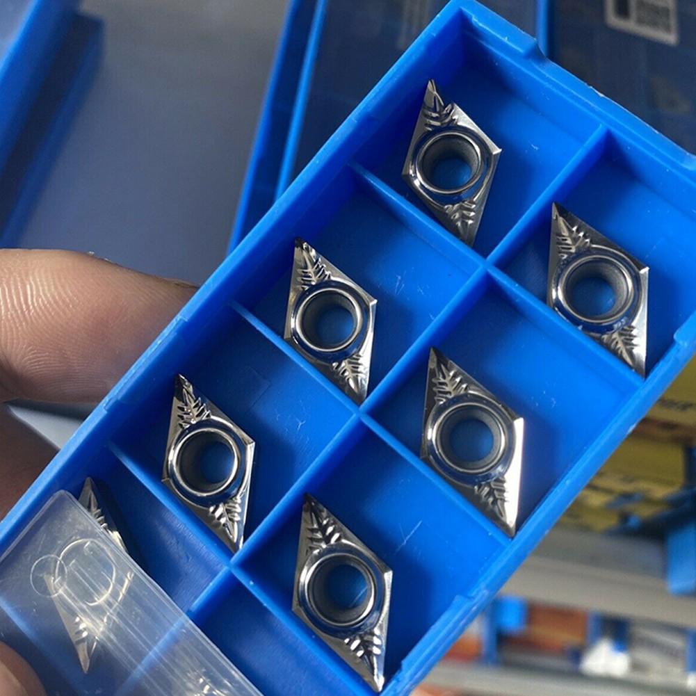 10pcs Aluminum DCGT11T302-AK DCGT32.50.5 Carbide Inserts Cutter Blade DCMT
