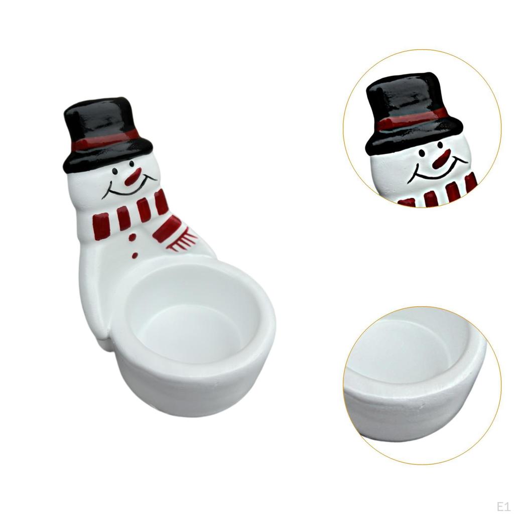 Рождественский снеговик подсвечник центральный элемент подставка для чайной свечи декор стола для