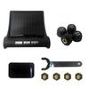 Солнечная энергия USB TPMS система контроля давления в шинах автомобиля ЖК-дисплей 4 внешних / внутренних датчика для внедорожника седан предупреждение о температуре