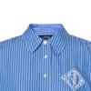 Polo Ralph Lauren Striped Print Single-Breasted Long Sleeve Shirt Women Shirts Blue WMLRSHTS6820248-400