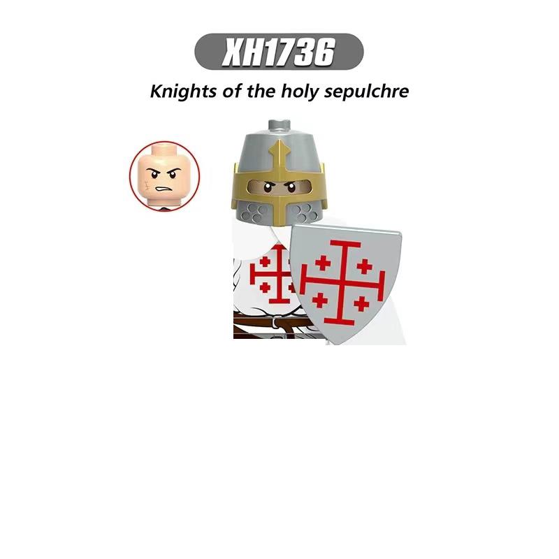 Средневековые Рыцари Серия Фигурки Строительные Блоки Воин Солдаты Стражники Львиное Сердце Больница Тевтонский Рыцарь Битва Пастор Детский Подарок
