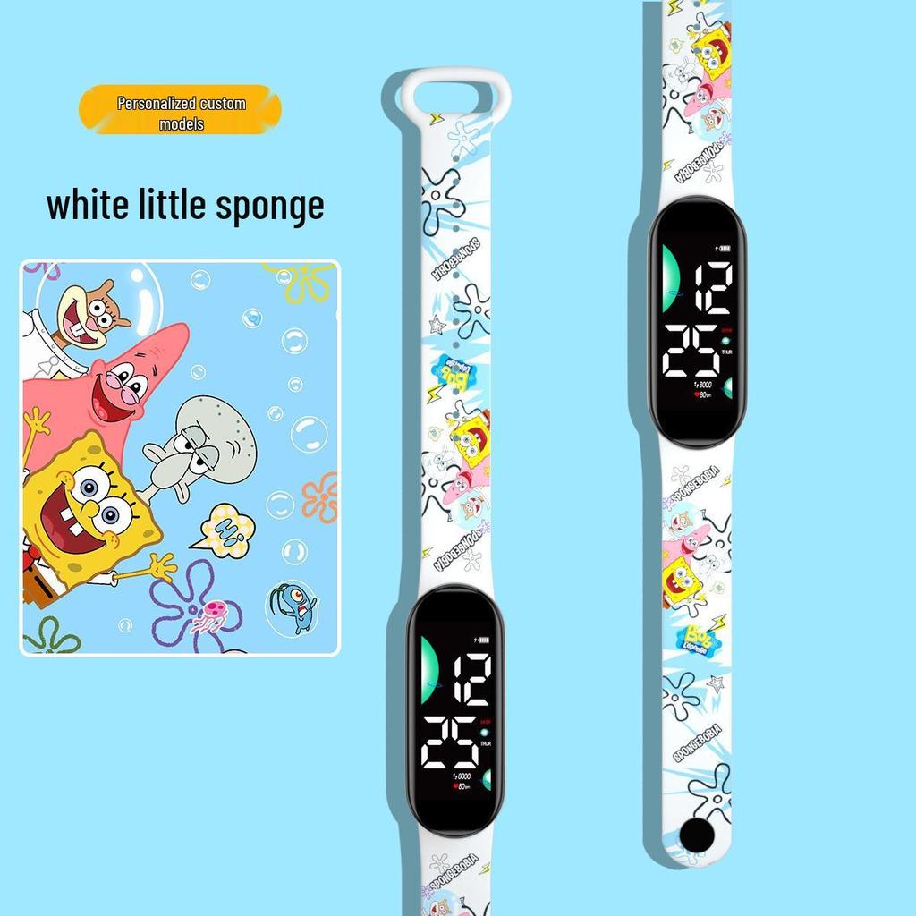 New Cartoon LED Waterproof Sports Watch: Cute Anime Design for Students