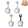Fashion Women Belly Button Bar Navel Ring Body Piercing Jewelry