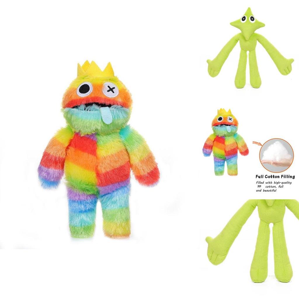 Плюшевая игрушка Roblox Rainbow Friends Синий Злодей Мягкая набивная кукла Детский рождественский подарок