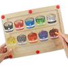 Magnetic Color Classification Counting Board Positioning, Wooden Pen Maze, Mathematical Enlightenment Cognitive Toys