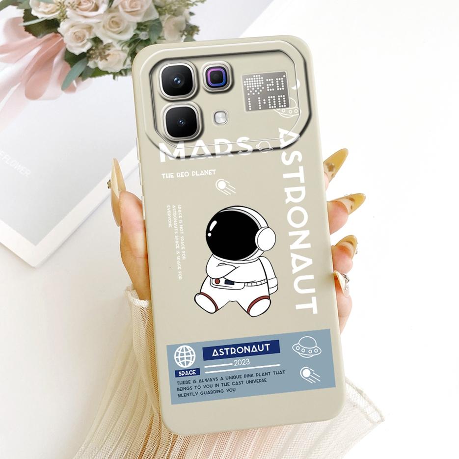 Чехол для Infinix Note 60 Pro X6878 Милый Кот Астронавт Мультяшная Обложка Мягкий Силиконовый Чехол Для Infinix Note 60 Ultra Note60 Pro Сумки
