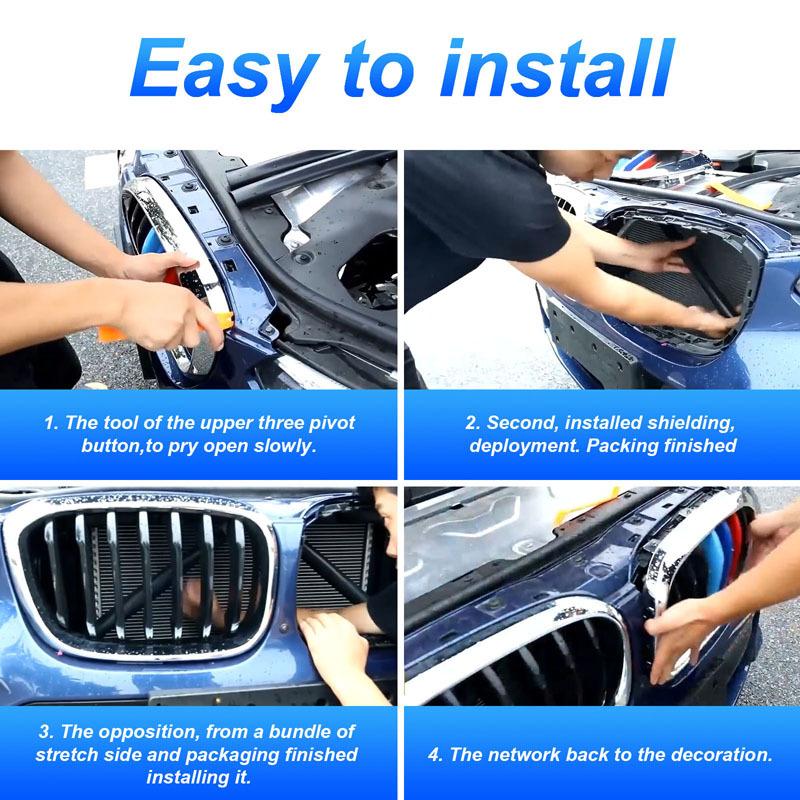 2Pcs Front Kidney Grille Cover Frame Trim For BMW X3 F25 X4 F26 2011-2017 Front Grille Trim Strips Auto accessories