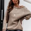Plus Size Autumn Winter Long Sleeve Women Sweaters Pullovers Loose Oversized Sexy O-Neck Knitted Warm Sweater Woman Jumper