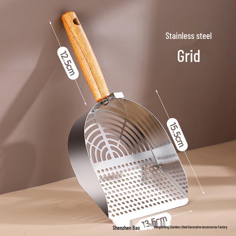 Stainless Steel Cat Litter Scoop for Tofu & Mineral Litter