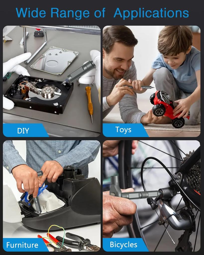 Ratchet Screwdriver Set with 40 Magnetic Drill Bits Rotatable Ratchet Handle Multifunctional Screwdriver Set DIY Work Hand Tool