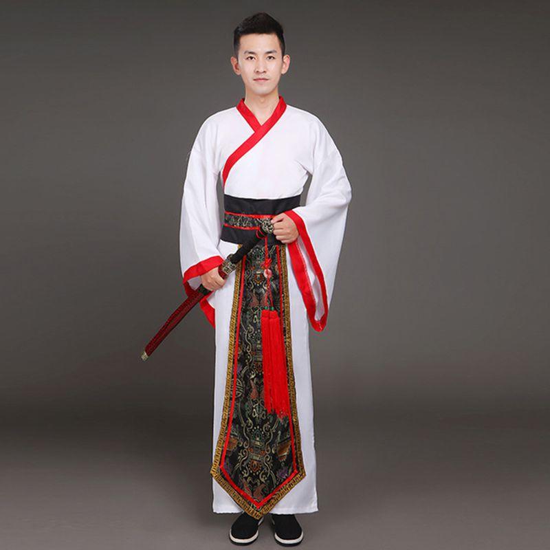 Изысканный традиционный китайский костюм ханьфу для мужчин с идеальными швами