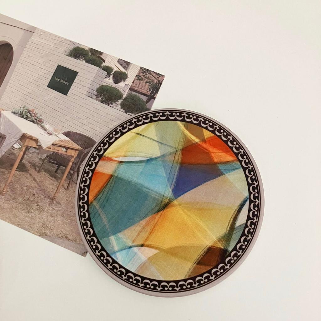 Керамические подставки в винтажном стиле, высокотемпературные держатели для чашек, противоскользящий коврик для кофейной кружки, многоразовая пробковая посуда, декор обеденного стола