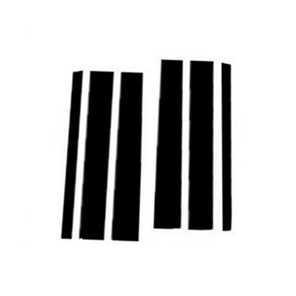 6pc Set Door Trim Pillar Posts Gloss Black Cover Fit For Honda Odyssey 2005-2010