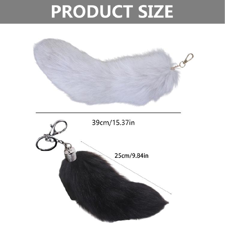 Универсальные брелки-хвосты лисы из искусственного меха Мягкий брелок-шарм в виде хвоста лисы Стильные брелки для сумок и рюкзаков