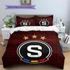 Sparta Prague football logo Pattern Bedding Home Decoration Birthday Gift (1 * duvet cover + 2 * pillowcase, without core)