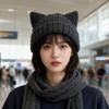 Осень и зима новая японская теплая милая вязаная шапка корейская версия утолщенная универсальная холодная шапка