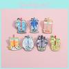 Creative Anime Inspired Pearl Milk Tea Cup Brooch Colorful Metal Accessory For Fashionable Outfits