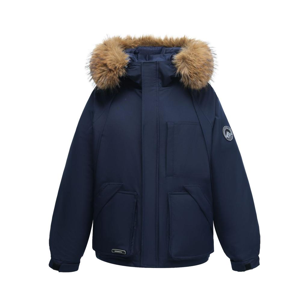 Women's Autumn and Winter Coat Hooded Fur Collar Thickened Loose Windproof Short Women's Jacket