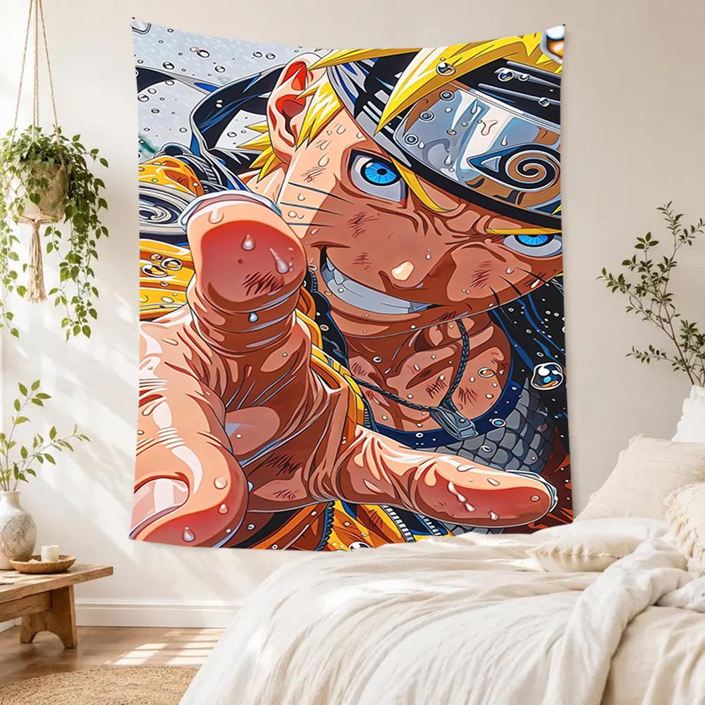 Naruto Handwoven Tapestry Retro Boho Perfect for Balcony Reading Corner Dorm Wall Indoor Vintage Wall Art Ideal Gift for Housewarming