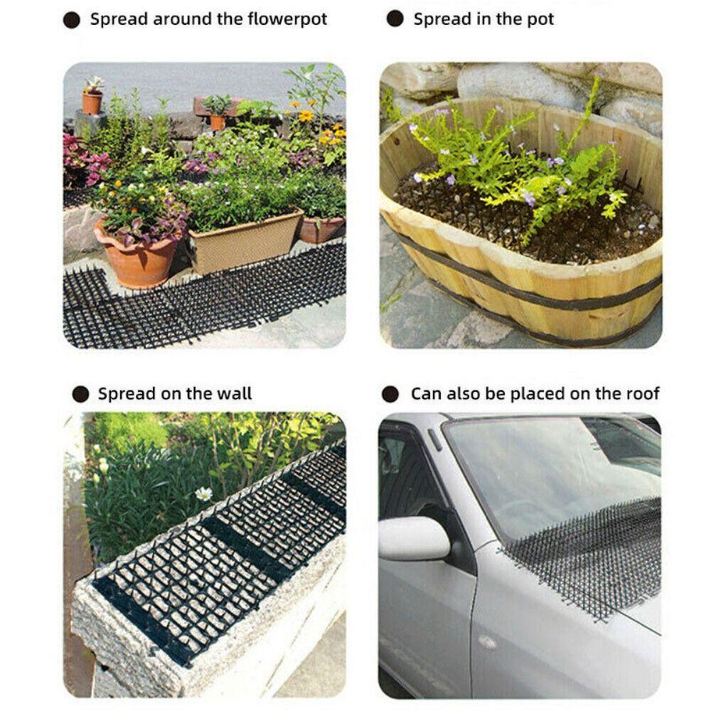 Practical Spike Prickle Strip Pet Scat Mat Animal Scarer Repellent Deterrent Mat Garden Supplies