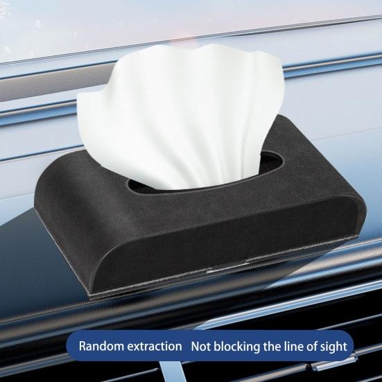Коробка для салфеток для автомобиля, гладкая поверхность, компактный размер, универсальный интерьерный подголовник для автокресла, чехол для салфеток, автоаксессуары