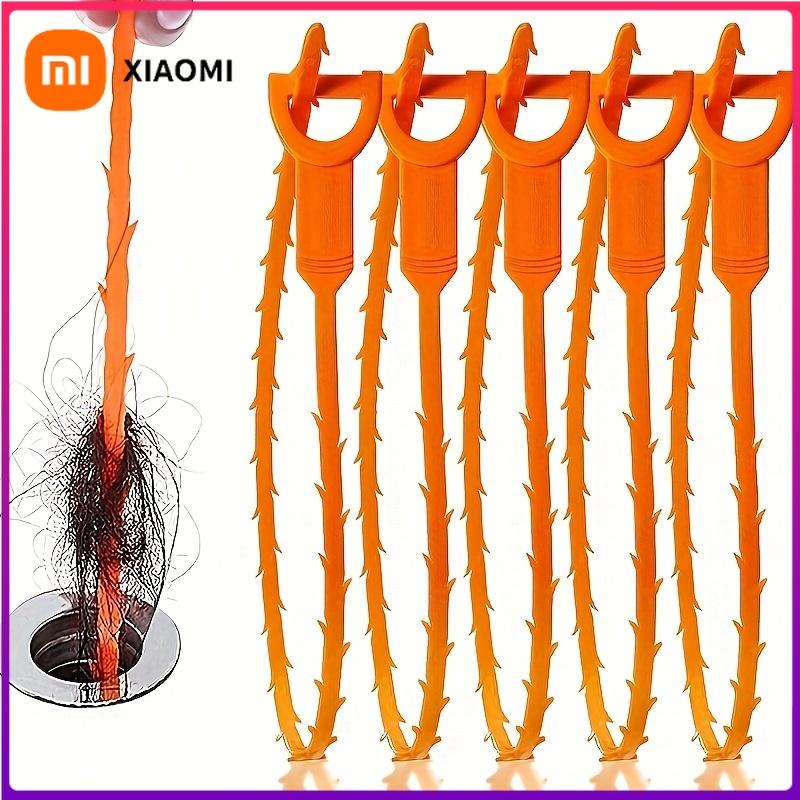 Xiaomi 5 шт. Прочный пластиковый съемник для мгновенных пробок, набор для очистки стоков душа, раковины и ванны от грязи