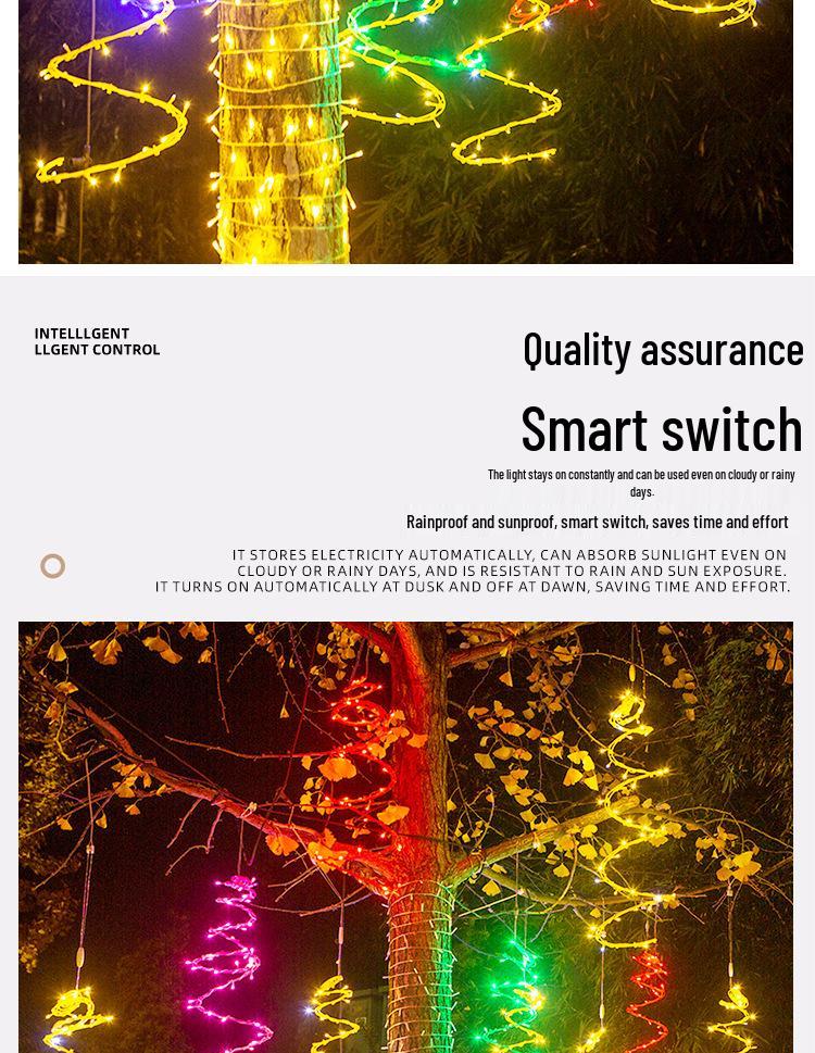 Светодиодные солнечные ротанговые гирлянды для украшения открытого двора и ландшафта