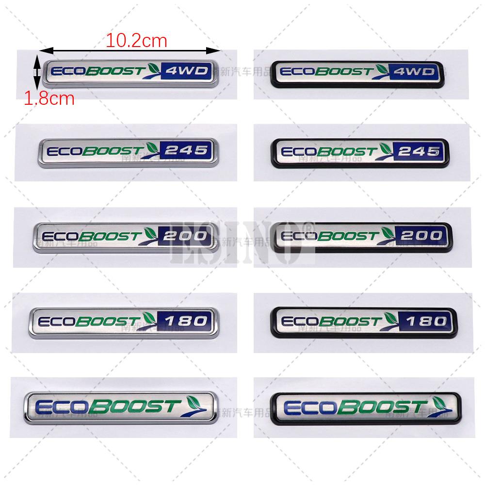 3D ABS Ecoboost 180 200 245 4WD Задний Багажник Крыло Клейкая Наклейка Задняя Дверь Смещение Декоративный Эмблема для Ford