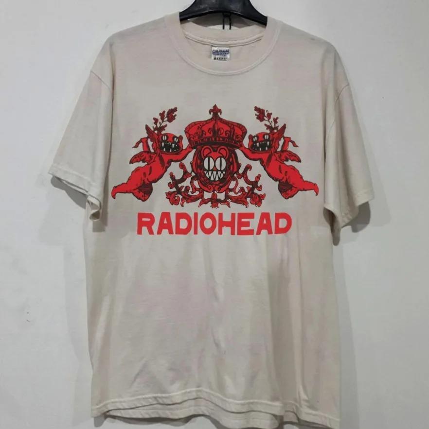 Винтажная унисекс футболка Radiohead 'The Bend' с уникальным художественным дизайном