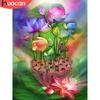 5D Diamond Painting Full Square Flower Lotus Rhinestone Picture Embroidery Sale Diamond