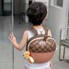 Acorn Cartoon Cute Shaped Children Backpack For Education Use With Doll Pendant