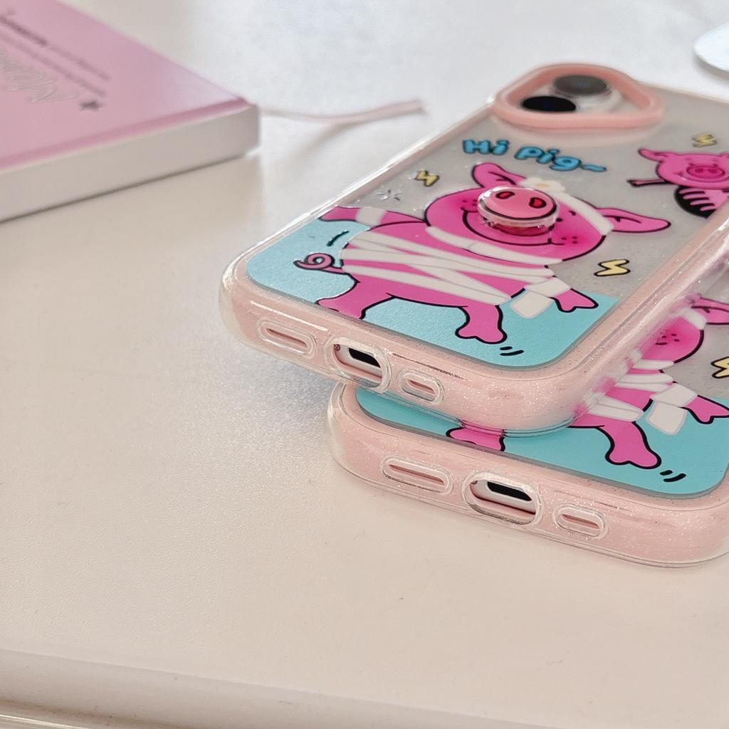 Забавный 3D милый розовый чехол для телефона с изображением свиньи для iPhone 13 14 15 16 Pro Max Plus креативный мультяшный чехол для iPhone16 16Pro
