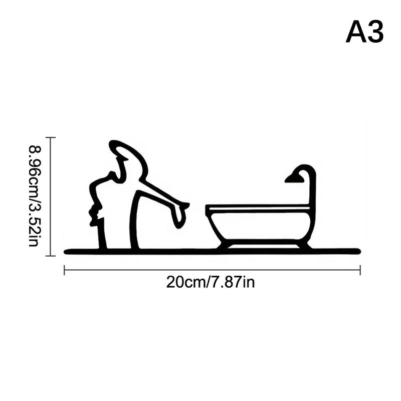 Наклейка на автомобиль в стиле минималистичного линейного искусства, на бампер и окно, на дверь, на стену, с дизайном мультяшного персонажа, украшение для дома, автомобиля