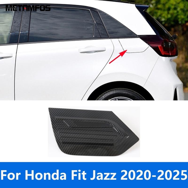 For Honda Fit Jazz - 2024 2025 Chrome Gas Fuel Tank Cover Trim Oil Filler Decoration Sticker Accessories Car Styling