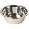 Dog Bowl - TRIXIE - Stainless Steel Model - 2.8 L - Rubber Base - Silver