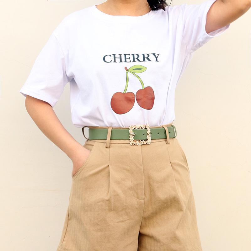 Женский классический ремень из искусственной кожи 2022 года с пряжкой из сплава — универсальный вариант для брюк и юбок