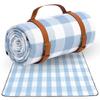Waterproof garden picnic blanket 200x200 cm - blue