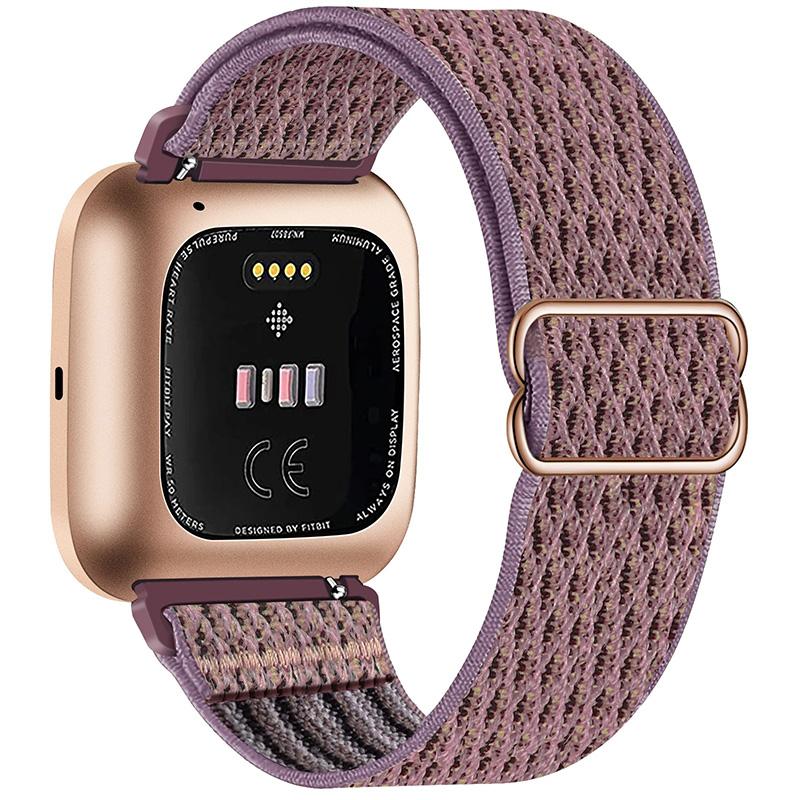 1PC For Fitbit Versa Watch Strap Buckle Elastic Watchband Wristband Nylon Sport Band Soft Adjustable