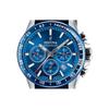 FESTINA Часы-хронограф с кожаным ремешком и синим циферблатом, кварцевые, мужские, F20561-3 100M