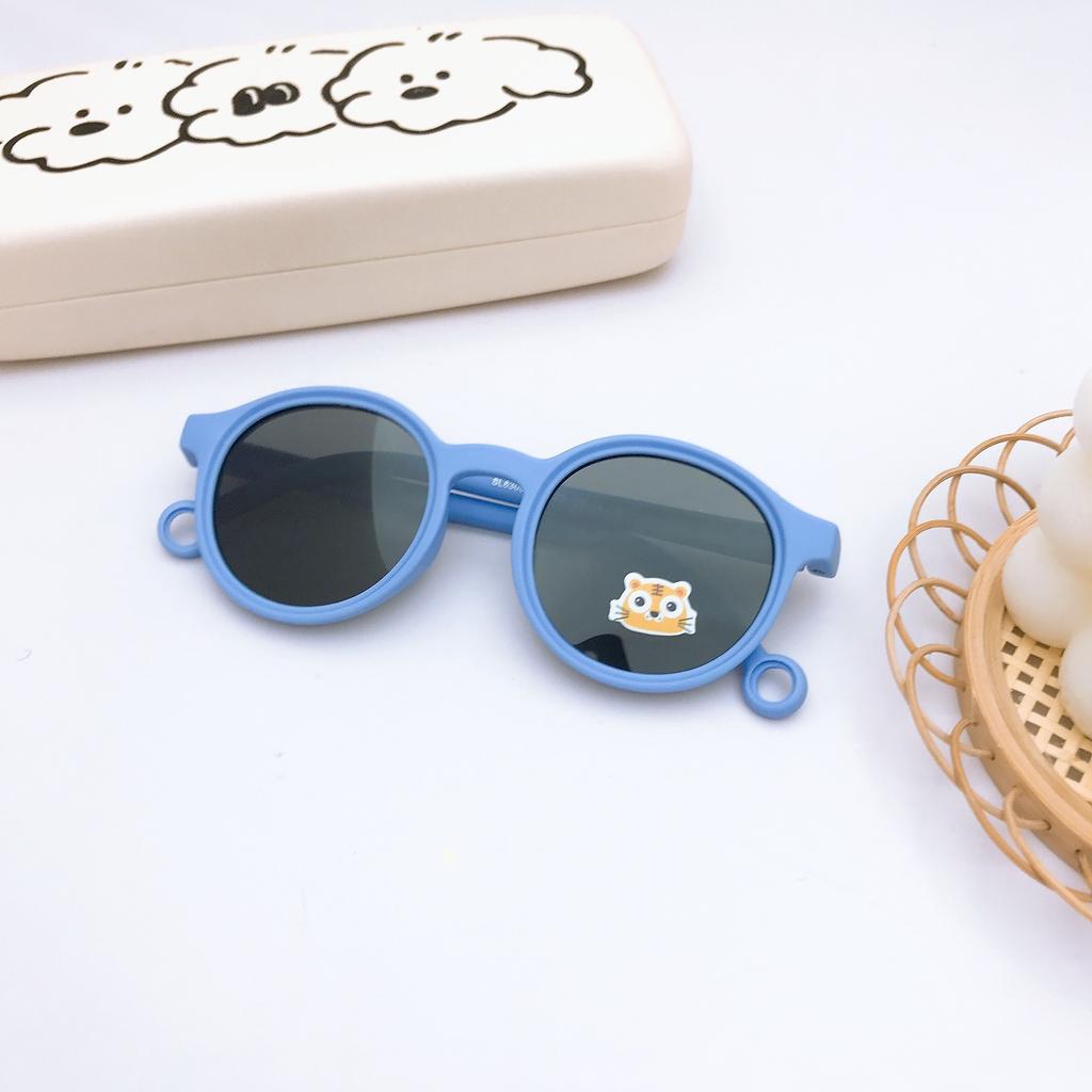 Детские солнцезащитные очки в овальной оправе, трендовые, детские солнцезащитные очки, силиконовые поляризованные очки для мальчиков и девочек