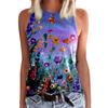 Sunflower Floral Dandelion 3D Print Tank Top New Women Streetwear Y2k Tops Oversized Vest Off Shoulder Sleeveless Woman Camisole