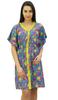 Bimba Women Short Polyester Button-Down Kaftan Beach Coverup Drawstring
