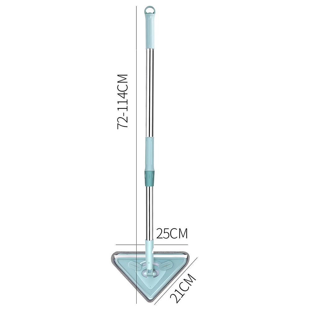 Многофункциональная треугольная швабра с вращением на 360°, инструмент для чистки стен с длинной ручкой, влажные и сухие треугольные швабры для мытья окон