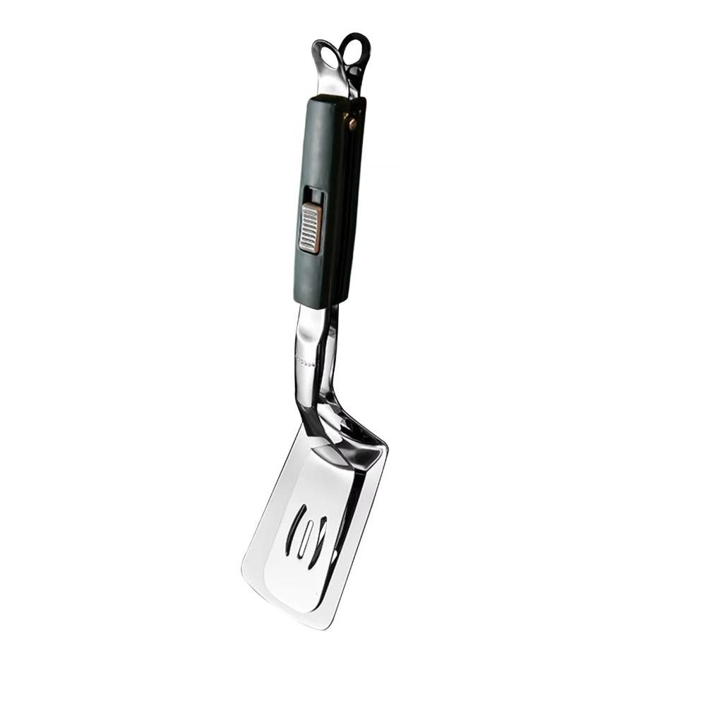 Slotted Design Steak Spatula Tongs Anti-scald Steak Flipping Clip Stainless Steel Grill Clamp  Home