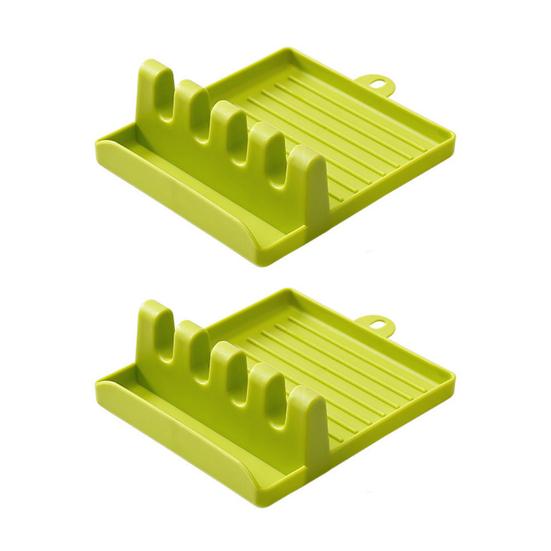 2 шт. стойка для хранения, прочная, легко чистящаяся, утолщенная, с отверстием для подвешивания, гладкая поверхность, органайзер с крышкой-ложкой