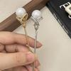 Silver Rhinestone Hair Stick Metal Pearl Hairpin Classical   Hairstyle Design Tool