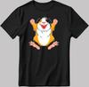 Happy Guinea Pig T-Shirt, Cartoon Pet Tee K248