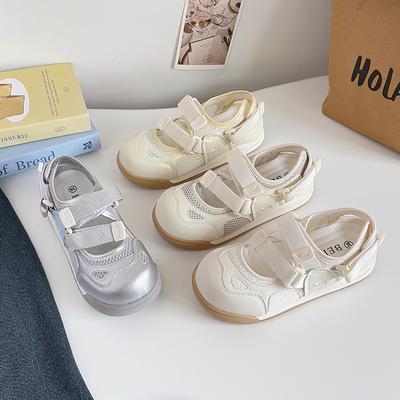 Женские стильные сандалии на платформе с сеткой, дышащие, на липучке, 2025, универсальные, легкие, слипоны