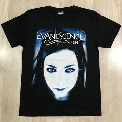 2025 Evanescence Группа Хэви-метал Разочарование Рок Американский Хип-хоп Футболка с коротким рукавом Мужская Высокое качество Роскошный бренд